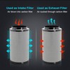 iPower 4" Air Carbon Filter for Inline Duct Fan, Intake