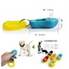 Mirhua訓練用品 ペット クリッカー 音が大きい リストストラップ付き ペット 犬 猫 しつけ用品 お出かけ用品（（ブラック＆ブルー）