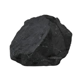 Amazing Gemstone Shungite Raw Crystals and Healing Stones, Natural Rocks for Tumbling and DIY Raw Stones and Crystals (1 Piece)