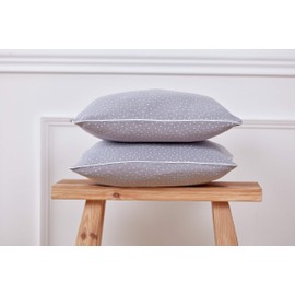 KraftKids Cushion Cover Muslin Grey Dots