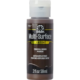 FolkArt Multi-Surface Paint in Assorted Colors (2 oz), 2908, Real Brown