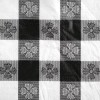 Unbranded 25 Yard Roll Black and White Gingham Checked Vinyl