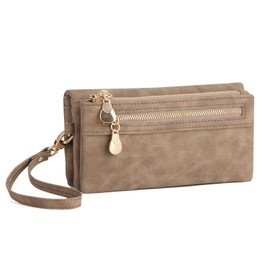 LHHMZ Women Long Wallet Large Capacity Wallet Long Clutch Bag Multiple Card Slots Wallets Ladies Purses Soft Leather Purses