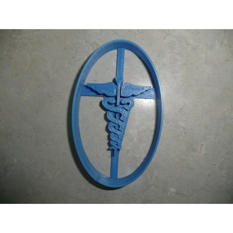 AJT MEDICAL SYMBOL MED PROFESSIONAL HEALTHCARE CADUCEUS COOKIE CUTTER USA