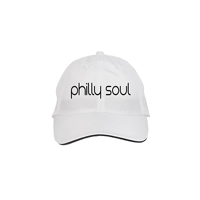 Makoroni - Philly Soul Hat Adjustable Cap, DesL11 White