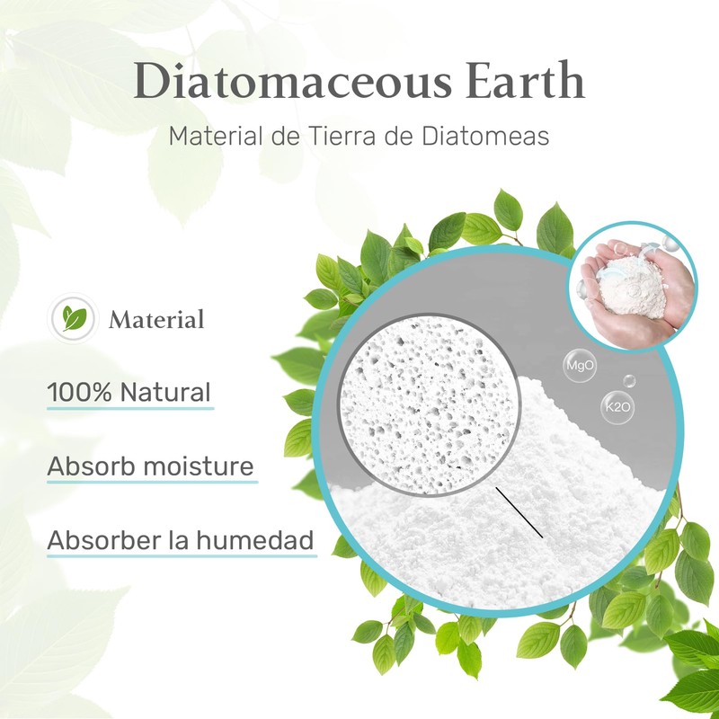 4PCS Quick-Drying Stone Soap Tray for Bathroom Counter, Diatomaceous Earth