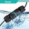 Cable Connector Waterproof IP68 - Cable Connector Waterproof 3-Pin Earth