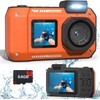MOREXIMI 33FT Underwater Camera, 4K 65MP Waterproof Camera, Underwater Camera