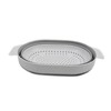 SAMMART 3L Over The Sink Oval Colander (Grey, 1)