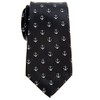 Retreez Classic Anchor Pattern Woven Microfiber 3.15" Men's Tie -