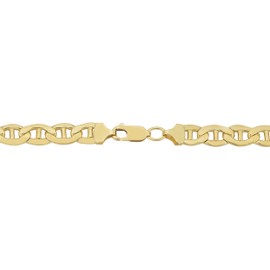 Kooljewelry Mens 14k Yellow Gold Filled Mariner Link Chain Bracelet (7.8 mm, 9 inch)