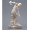 Discobolus Discus Thrower Nude Male Athlete Greek Roman Statue 21cm