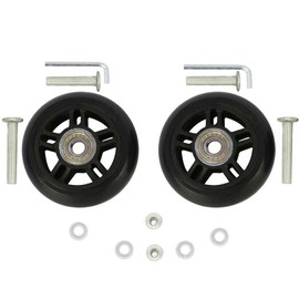 ORO 1 Pair Luggage Wheels Replacement 70mm Case Wheels with 8mm Bearings for Suitcase and Inline Outdoor Skate and Caster Board (70 * 19mm)