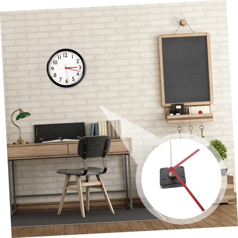 Zerodeko Silent Clock Movement Kits for DIY Clock Replacement Red