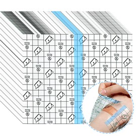 YeahBoom 50PCS Wasserdicht Transparent Bandage,16cm*19cm Wasserdichtes Pflaster,Selbstklebender Verband Tattoo,Wasserdichte Pflaster Nach OP,Medizinische Pflaster,Wasserdichtes Pflaster Rolle,Wundauflage