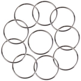 Framendino, 12 Pack Silver Metal Macrame Rings 2 Inch Dream Catcher Hoop Craft for DIY Wedding Wreath Wall Hanging Decor