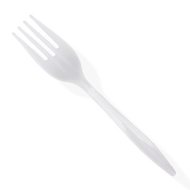 [1000 Pack] Plastic Forks Lightweight - White