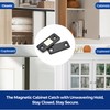 4 Pack Ultra Thin Cabinet Door Magnets Stick on Cabinet