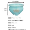 マルエス 御仏具 青磁上金ハス香炉 4.0寸 ブルー