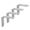 Alise 4Pcs Stainless Steel L Brackets for Shelves, Small Floating