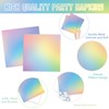 169 PCS Rainbow Party Decorations Disposable Paper Plates, Napkins, Cups,
