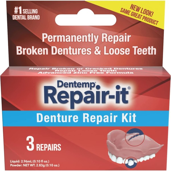 D.O.C. Denture Repair KIT Pack of 3 by Majestic Drug CO, INC. ***