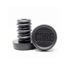 CORE Bar Ends Plugs - Resin Push-In Plugs for Scooter/Bike/BMX Universal Bar Ends for Handlebar End Caps (Black, Aluminium Bar (16.5mm))