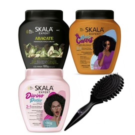 Skala Beauty Hair Masks - Nourishing, Gentle, Hydrating - Hair care Products Conditioner Moisture Shampoo Hydrate Moisturizing Repair Restore Vitamins:_3pk - CocodeOleo+Babosa+MaracujaS&C
