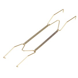 sourcing map Plate Hanger, Zinc Plated Invisible Wall Decorative Hooks with Tip Protectors 12-inch (W-Type)