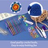 66 Pieces Crochet Hooks, 22 Sizes 0.6mm-6.5mm, Ergonomic Knitting Needles,