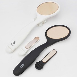 Bebefoot Glass Season 7 Double-sided handle type glass foot exfoliator nail shiner white / 베베풋 글라스 시즌7 양면 손잡이형 유리 발 각질 제거기 네일샤이너 내품 화이트
