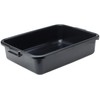 Winco Bus Box Dish Tub for Restaurants, 5", Black