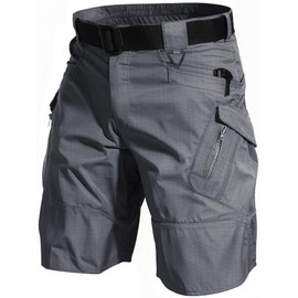 AUTIWITUA Men's Hiking Shorts Waterproof Tactical Cargo Short Pants Quick Dry Work Shorts with Multi Pockets(No Belt)