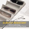 Sunglasses Travel Case, 5-Slot Glasses Storage Box, Foldable Glasses Storage
