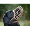 OmniPet Leather Brothers Italian Basket Dog Muzzle, Adjustable Secure Fit,