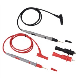 1 par 1000V 20A Banana Universal 24K bañado en Oro Multímetro de Prueba Conjunto de Cables Cable TL71 TL75 U1165A Cubierta de Goma