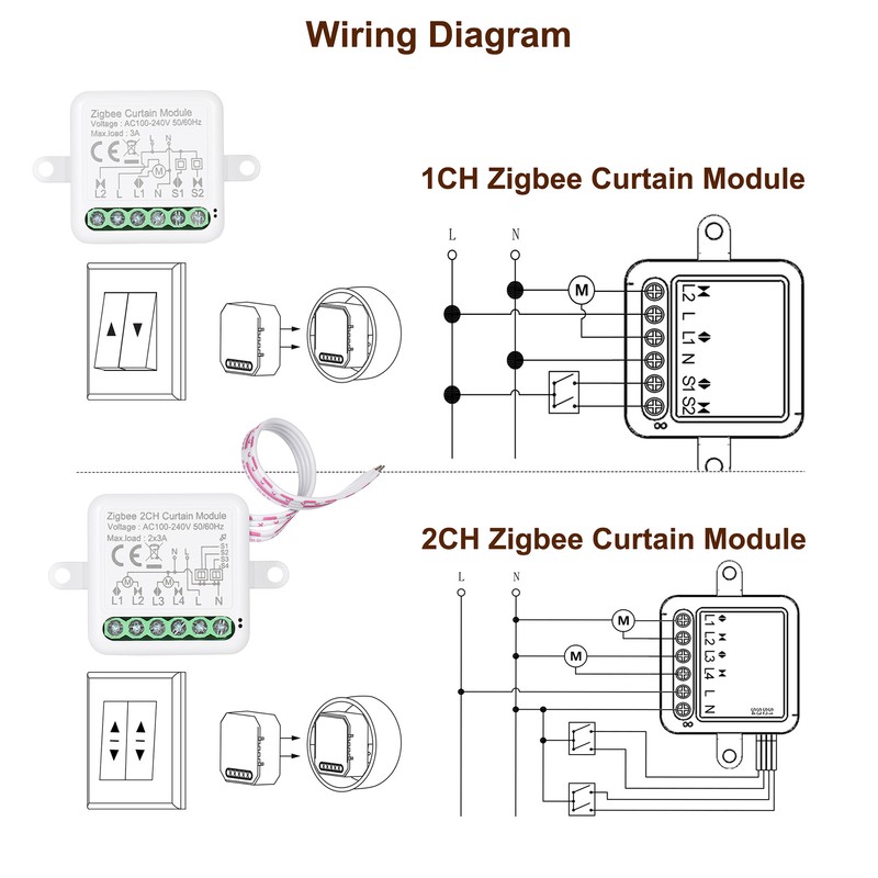 Zigbee 3.0 Mini Smart Relay WiFi Switch 1 Way DIY