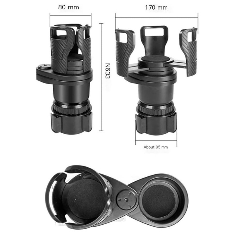 Car Cup Holder Expander All Purpose Insert Cup Station 2