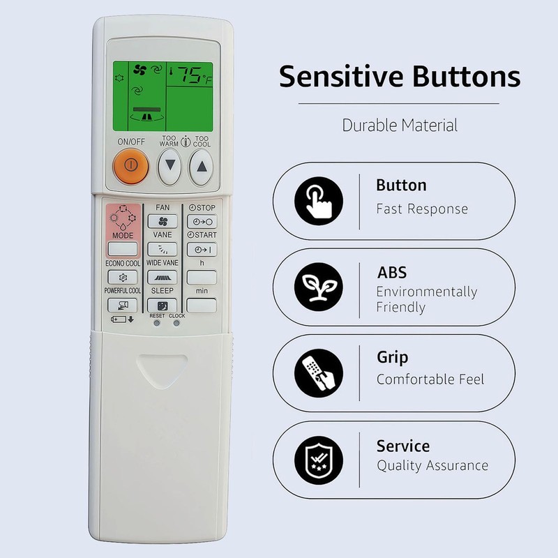 Universal Replacement Electric Mr Slim Air Conditioner Remote Control Compatible