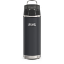 THERMOS ICON SERIES Stainless Steel Water Bottle with Spout - 24 Ounce, Granite - Vacuum Insulated Water Bottle with Lid