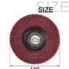 NUODUN 10Pcs 180/320 Grit Nylon Fiber Flap Disc Metal Polishing