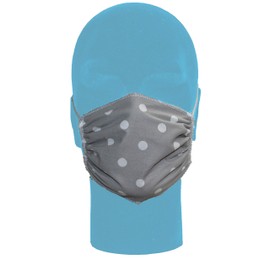Italbaby Washable Protective Masks with Polka Dots - Grey (Pack of 3)