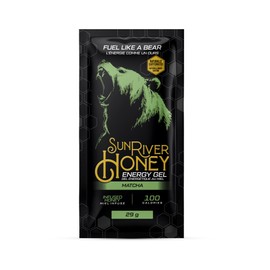Sun River Honey Flavoured Infusions (Matcha, Energy Gel 29 g (Pack of 24))