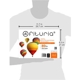 Sheets A4, Universal Paper for Printers and Copiers, White A4 Paper for Work Environments and Home Use, Sheets DIN A4 80 g/m², Pack of Sheets - Ofituria (100 Sheets)