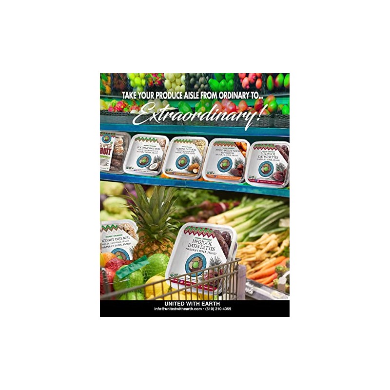 United With Earth Organic Almond Date Rolls - 12oz (4-pack)