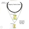 Emma Jane Austen Clay Mini Book Bead Pendant Necklace Chain