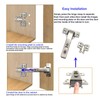 90 Degree Soft Close Cabinet Hinges, Detachable Blind Corner Kitchen