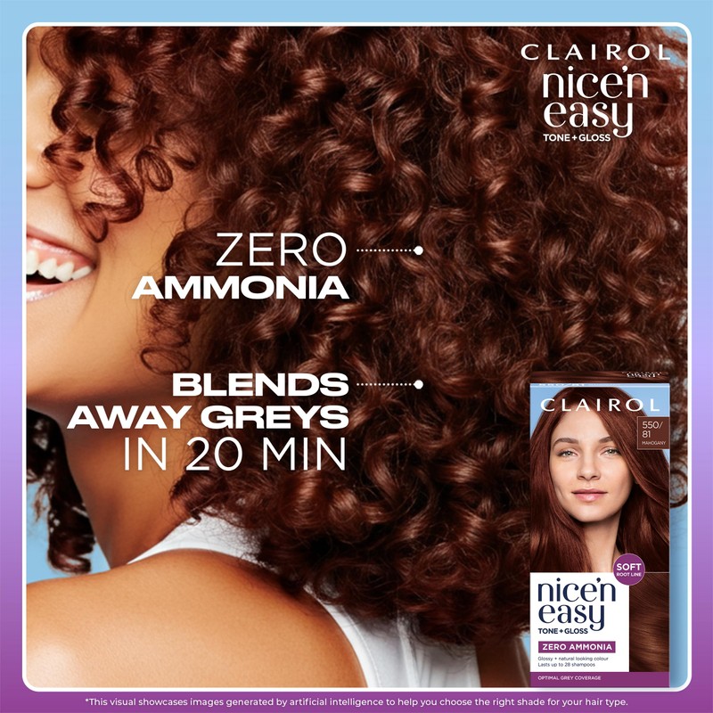 Clairol Nice'n Easy Tone+Gloss Semi Permanent Hair Dye - 550/81