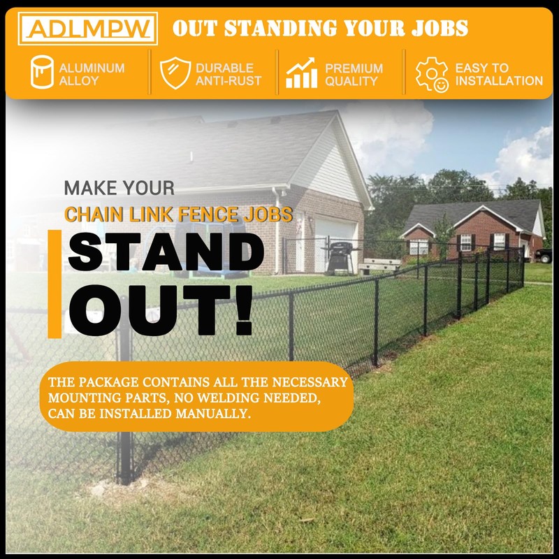 (8 Pack) Aluminum Chain Link Fence Gate Cornor, 1-3/8" x