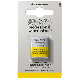 Winsor & Newton 0101417 Professional Watercolour - Aureolin Hue, 1/2 Bowl - Watercolour Paint, Vivid Colours in Artist Quality, High Colour Brilliance and Luminosity, Non-fading